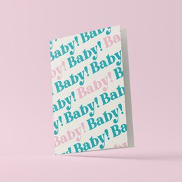 Grußkarte Baby-Baby