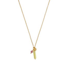 Lemon Jade & Toermalijn Ketting - Goud