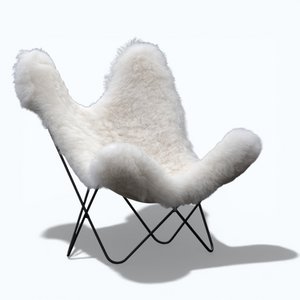 Butterfly AA fauteuil – editie van natuurlijke wol - Door DZON