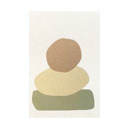 Tarjeta postal Forma | Piedra | ecológico