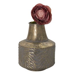 Vase Ø 15x21 cm Copper -colored metal decoration vase