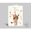 Geburtstagskarte | ALPAKA | Happy Birthday | Klappkarte mit Umschlag