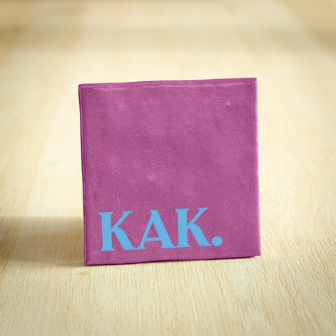Tegeltje - KAK | Paars | 10x10cm