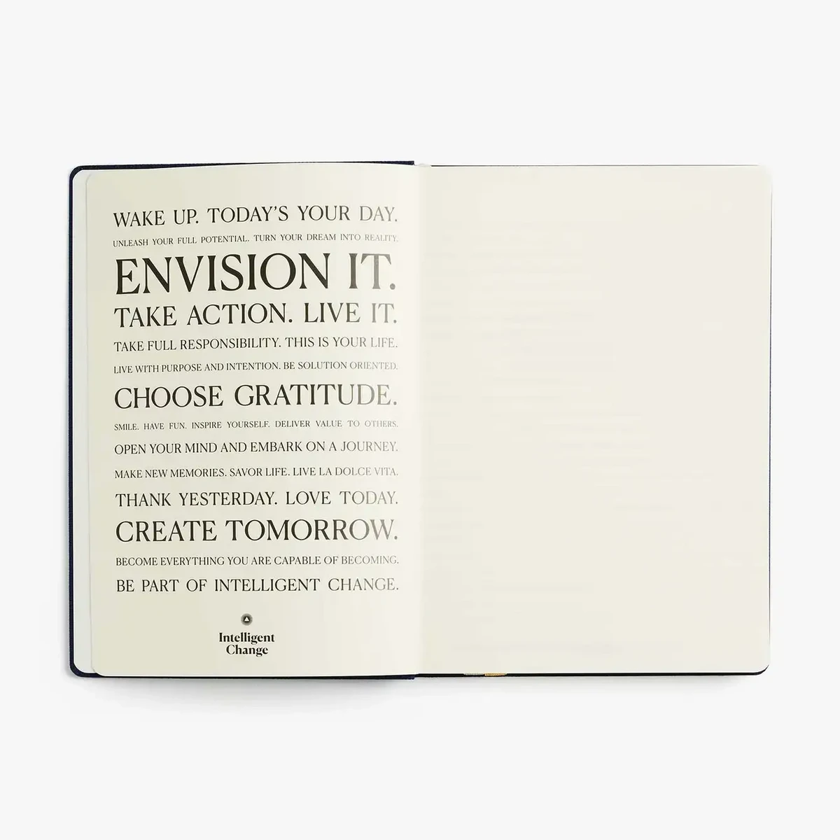 Premium -Stoff Notizbuch mit Zitaten