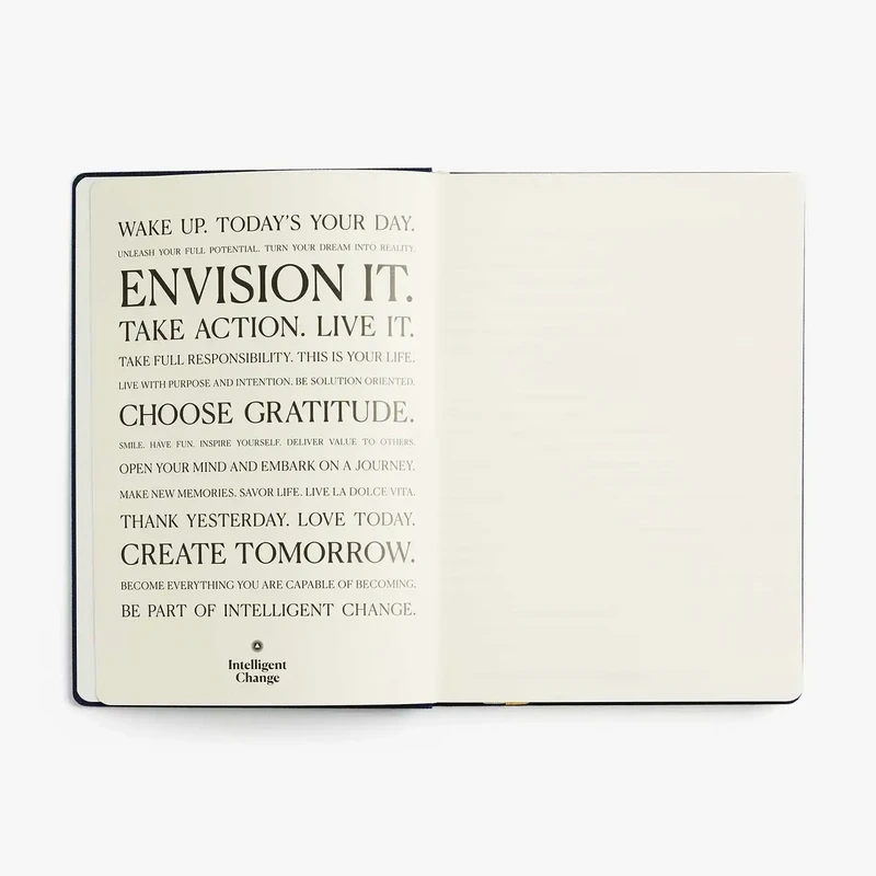 Premium Fabric Lined Notebook with Quotes