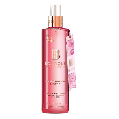 Boutique Cherry Blossom & Peony Hair & Body Mist 250Ml