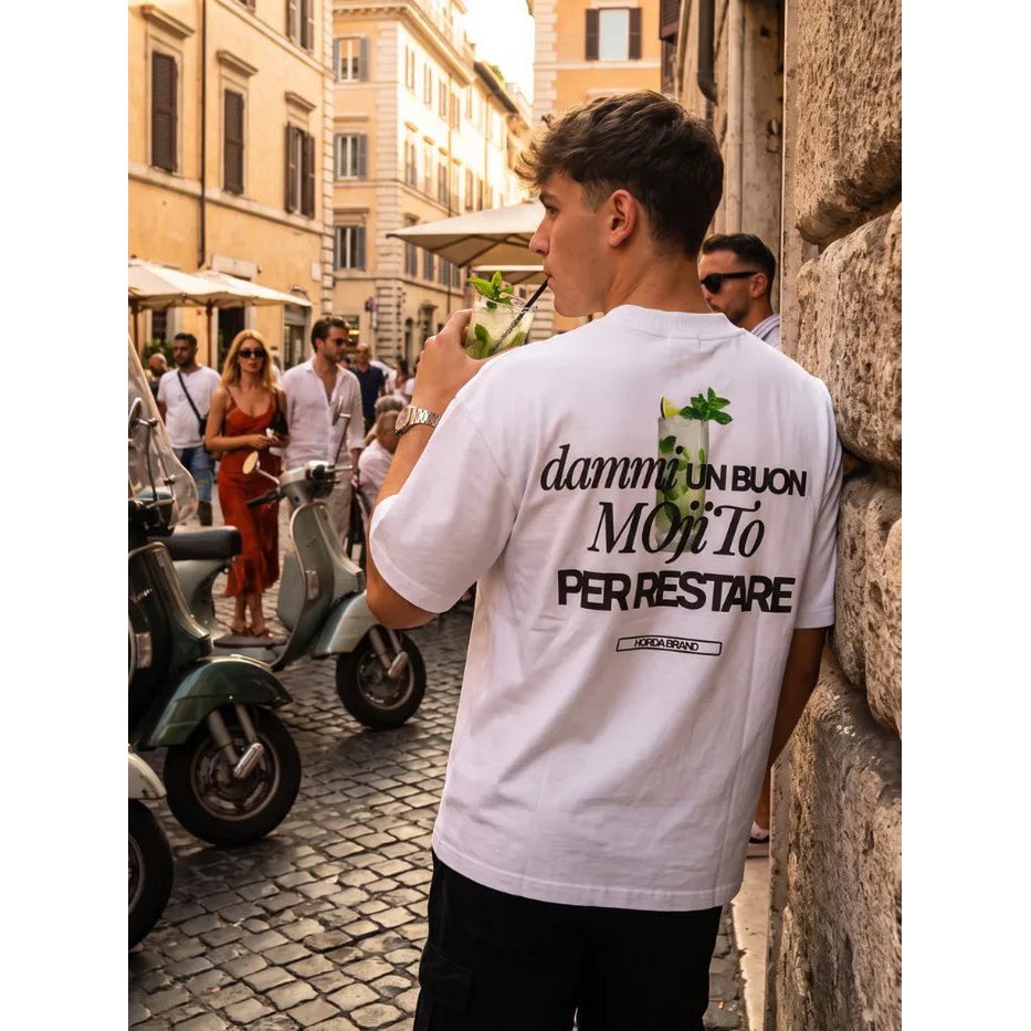 T-Shirt Mojito Edizione Limitata 20 Pezzi | Boxy Fit 200g Cotone Premium – Horda