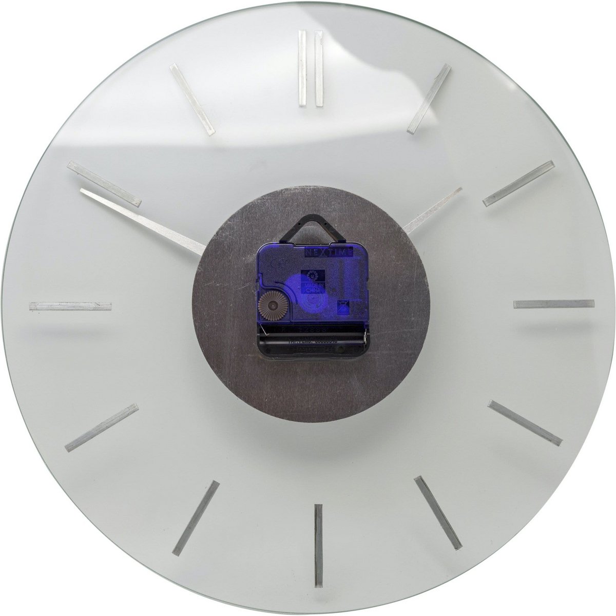 Orologio da parete - 26 cm - Alluminio - Vetro - 'Stripe'