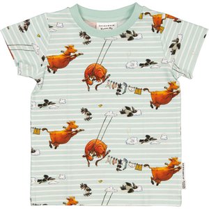 T-shirt Mamma Mu en de Kraai Mint/Wit