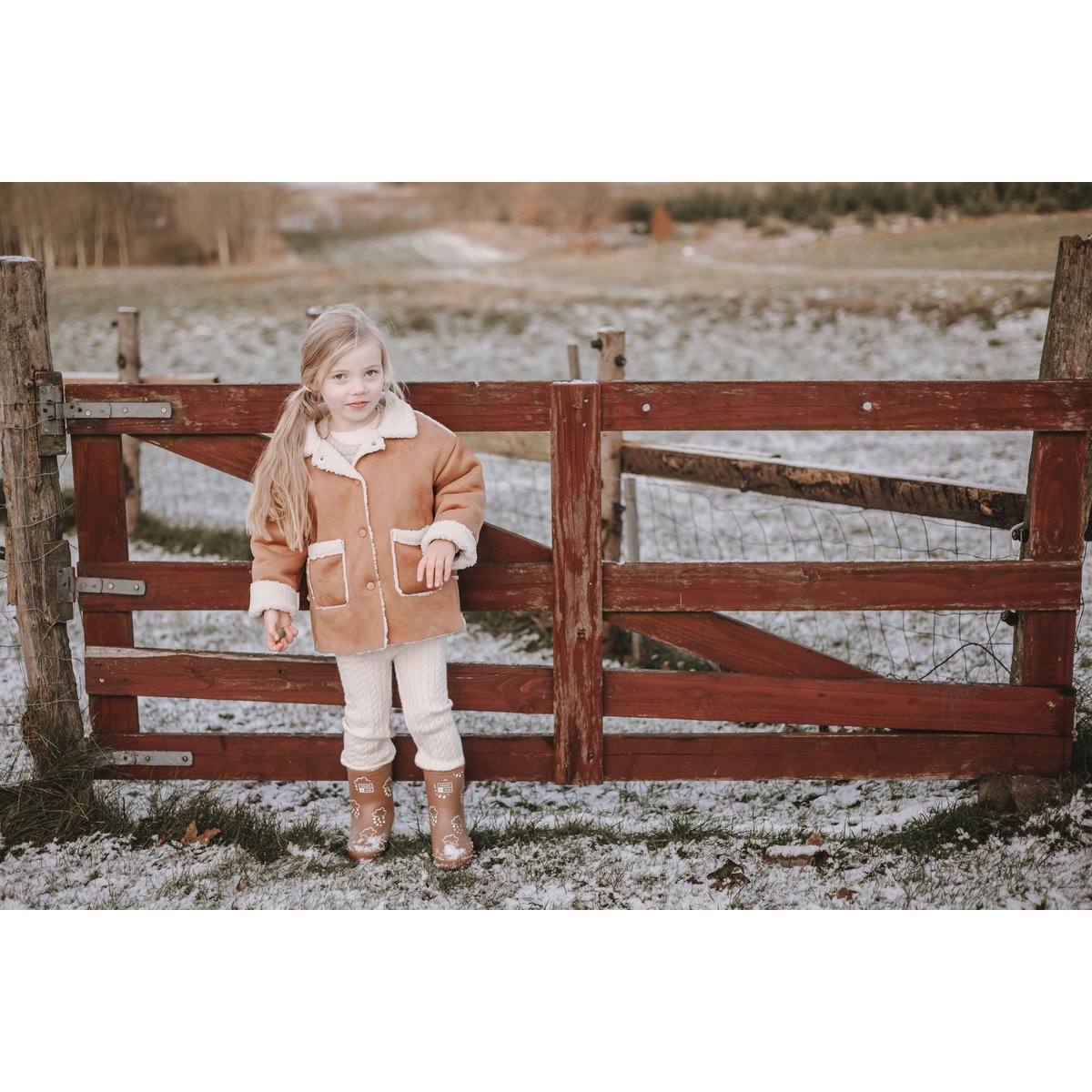 Giacca in pelle di agnello per bambini Annie & Charles®