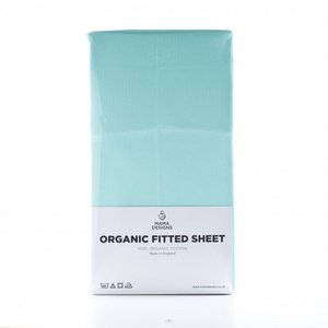 Turquoise Organic Fitted Sheet