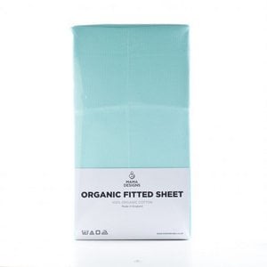 Turquoise Organic Fitted Sheet