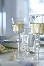 Wine Glass o/f Royal Golden Flower 360ml