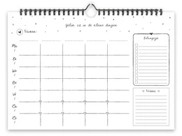 Fyllbooks Familienplaner A4 – Dateless – Schwarz und Weiß