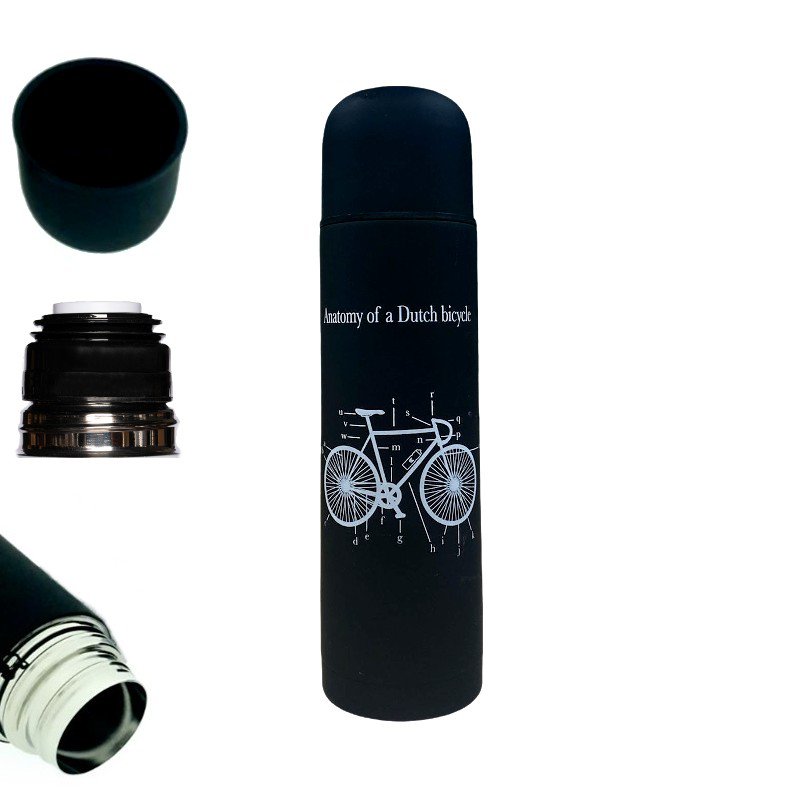 Retulp Insulated double wall bottle 500ML - Black Bicycle