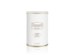 Instant Turkish Sahlep, a traditional Turkish beverage made from the root of the orchid plant. Available in 250g and 500g sizes.