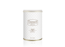 Instant Turkish Sahlep, a traditional Turkish beverage made from the root of the orchid plant. Available in 250g and 500g sizes.