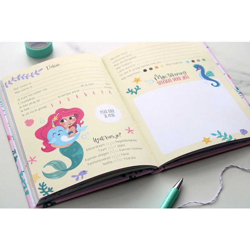 Friends book Mermaid A5 // Girl