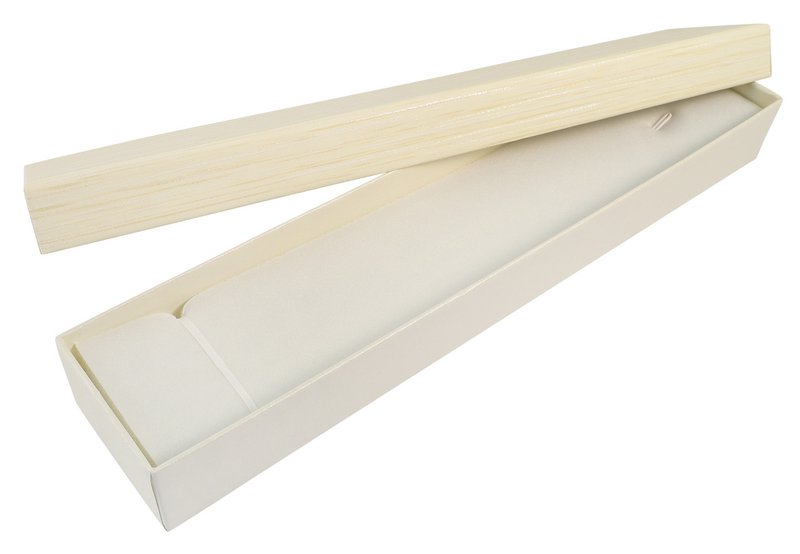 Papp Schmuckboxen, creme, VE12, 4,5 x 21,5 cm