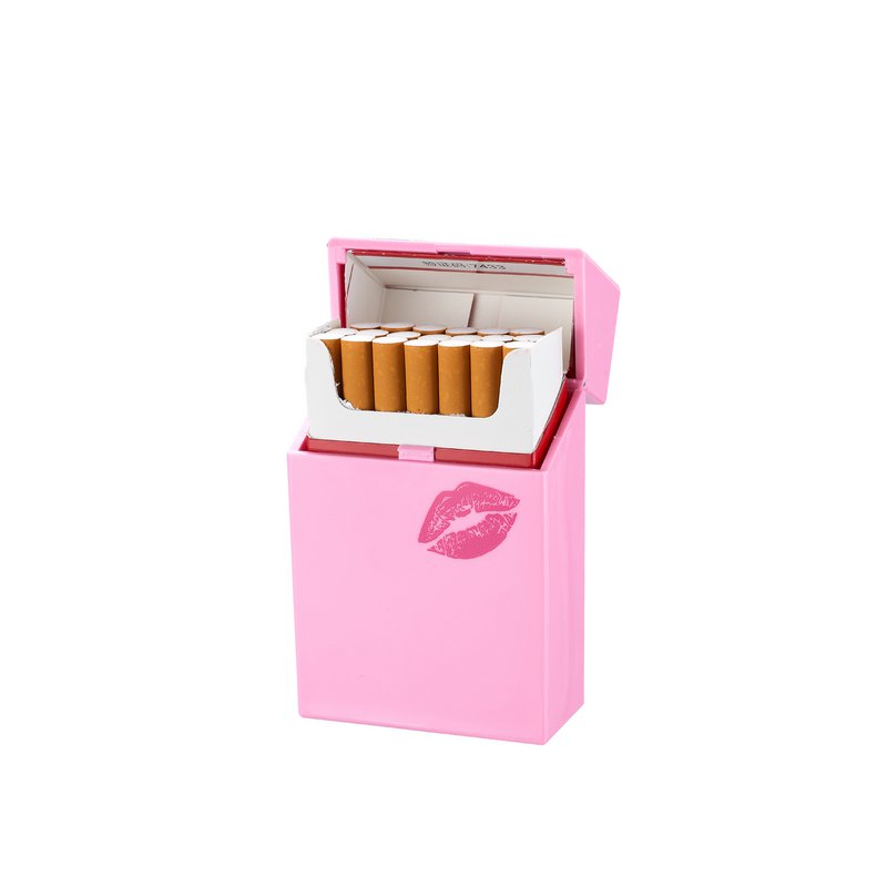Papierośnica Pink World z lusterkiem x12