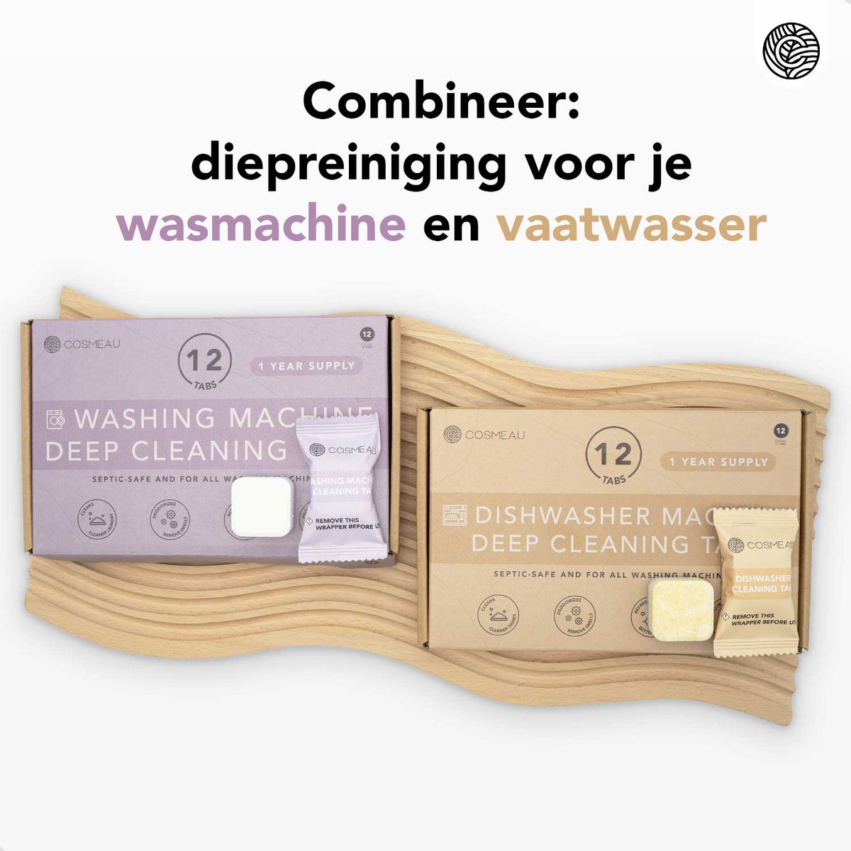Cosmeau Dishwasher Deep Cleaning Tablets
