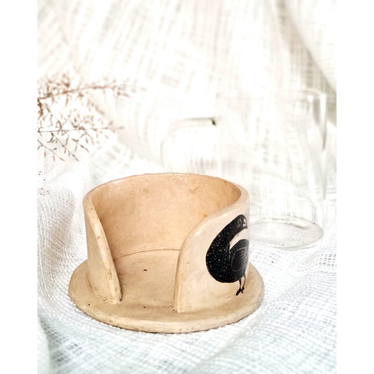 Kaffeebecher | Pappmaché-Halter Vogel