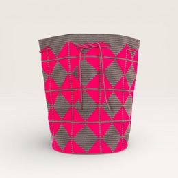 Geometrische rugzak | Magenta