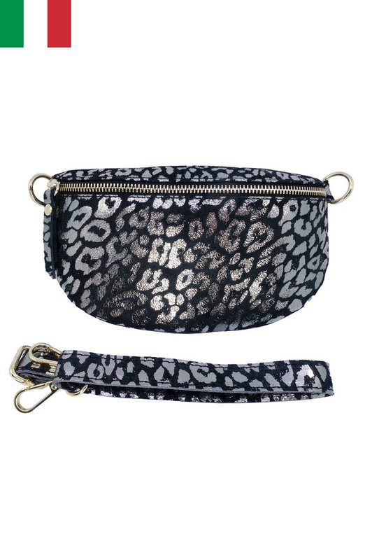 Riñonera piel serraje estampado leopardo Talla S IT2313LP