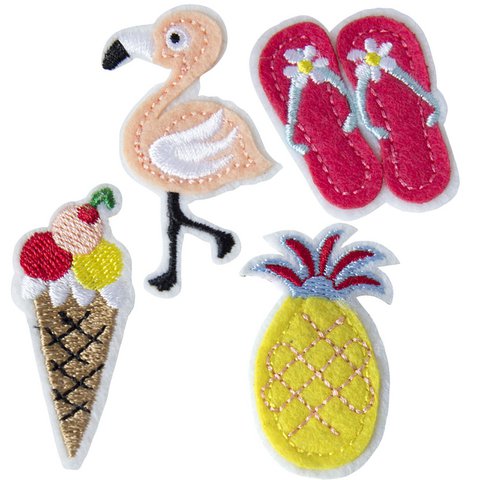 Broschen Sommer (1/Karte) 4 verschiedene Designs