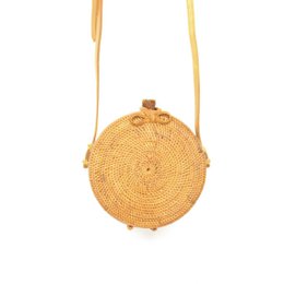 Pulau - sac Bali Kid Bali - petit sac de rotin rond pour enfants 15 cm