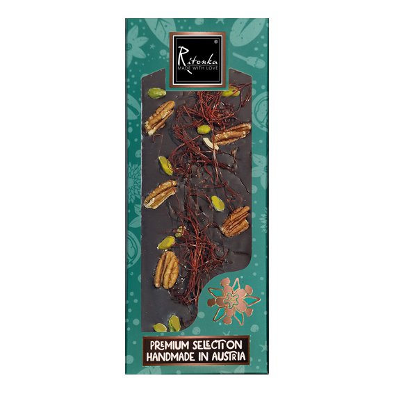 Ritonka Gourmet Selection nueces pecanas de chocolate negro, pistachos, tiras de chile