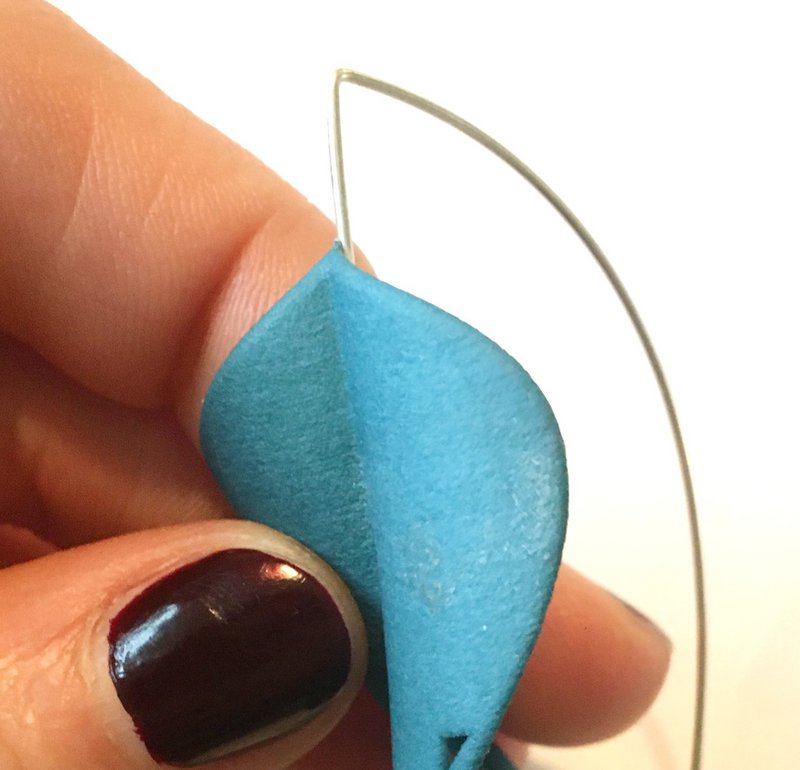 LEAF Earrings - teal