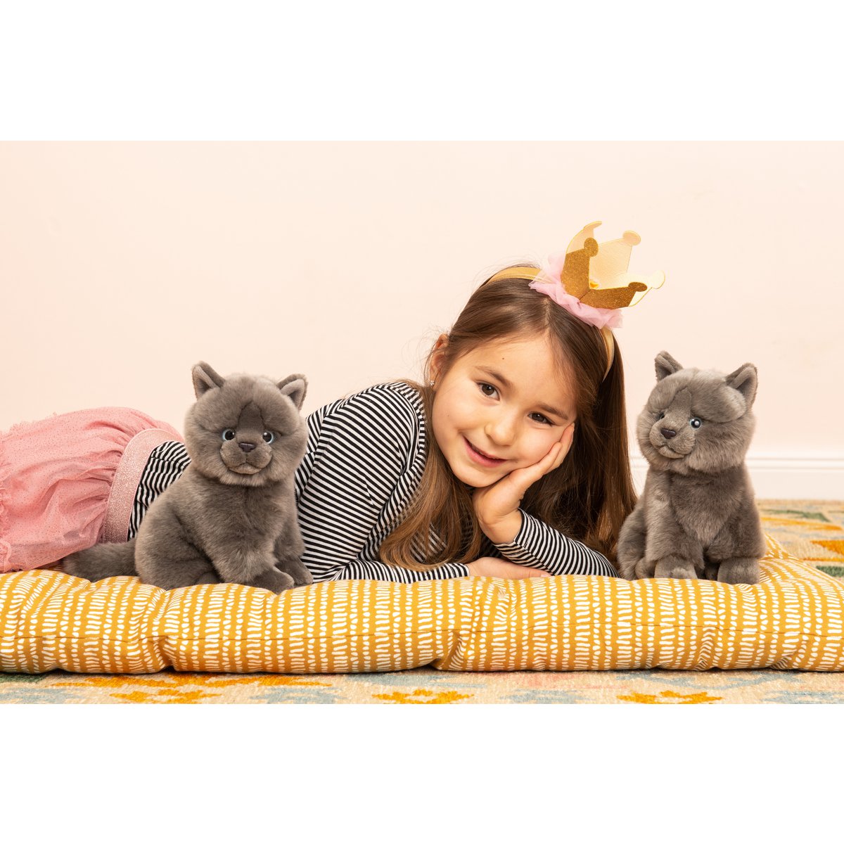 Kartäuserkatze sitzend 20 cm - Plüschtier - Stofftier