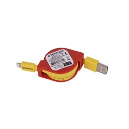 Cable USB de TekMee a Lightning 1m - Reel retráctil 10W