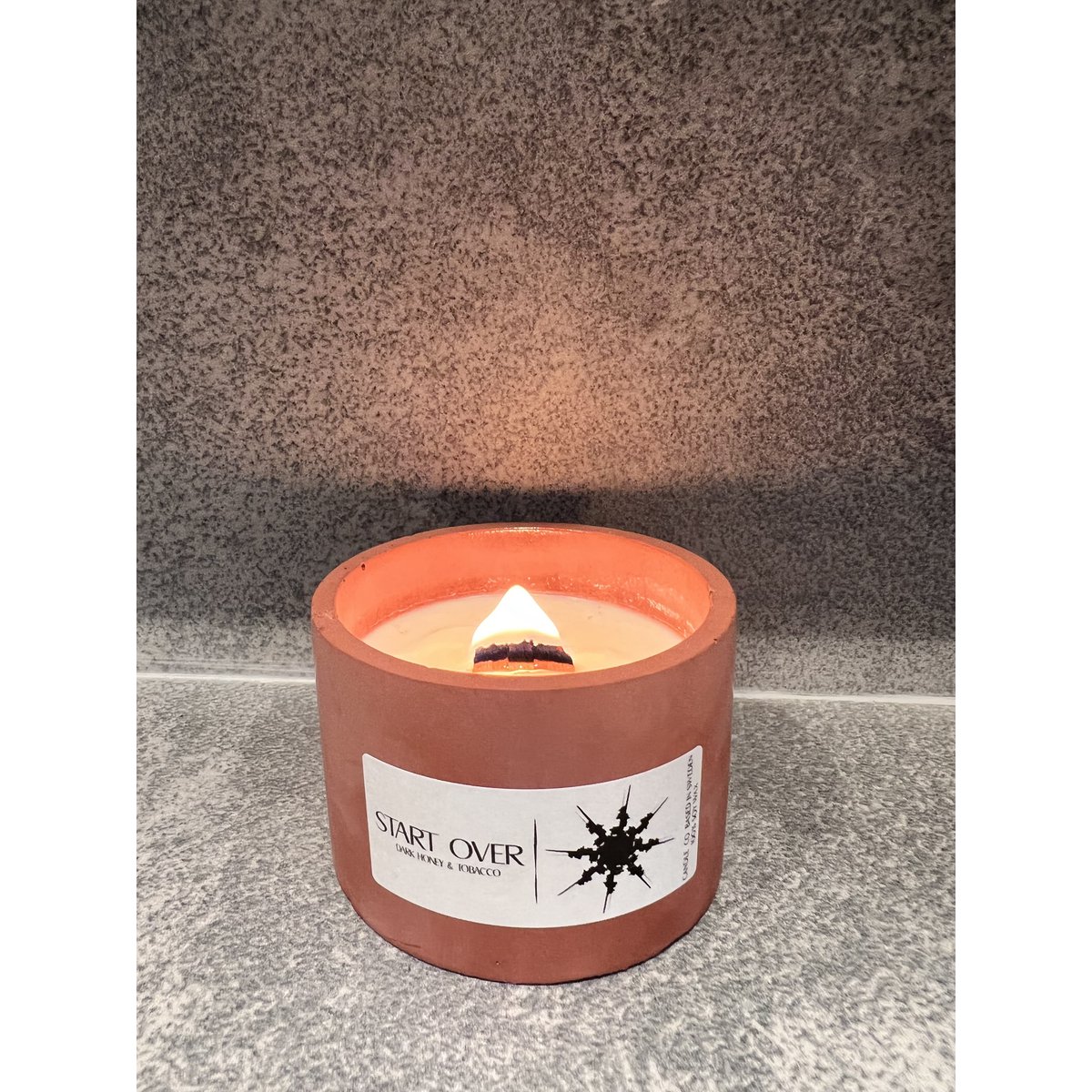 START OVER - Bougie Béton petite
