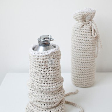 Hot water bottle cover light gray - Mamas 4 Mamas