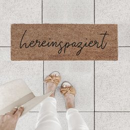 Kleine Kokosmatte Hereinspaziert 75 x 25 (VE = 6 Stk)