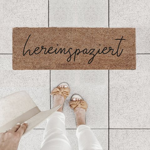 Kleine Kokosmatte Hereinspaziert 75 x 25 (VE = 6 Stk)