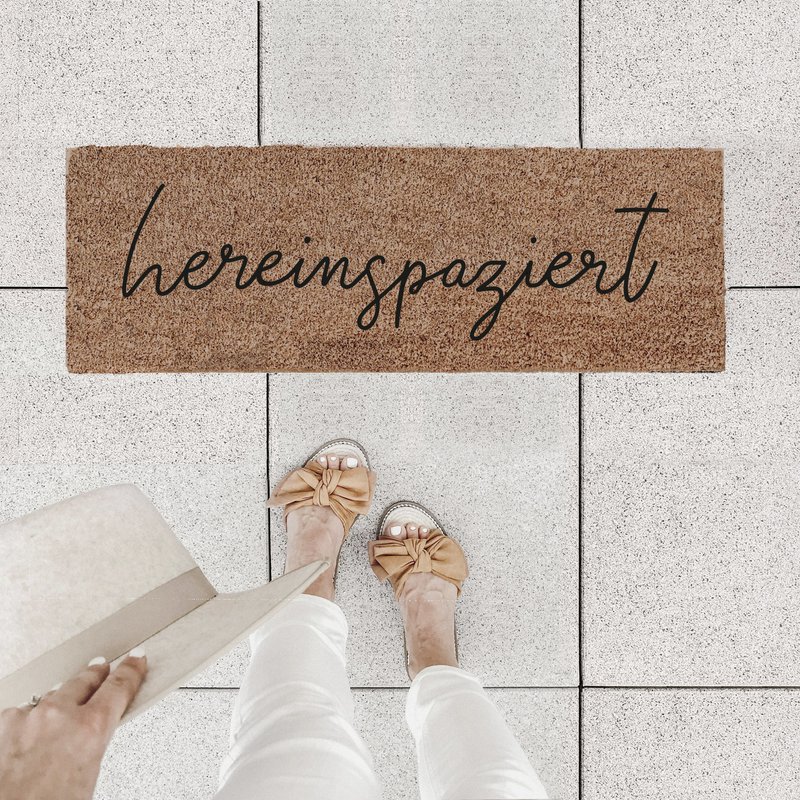 Kleine Kokosmatte Hereinspaziert 75 x 25 (VE = 6 Stk)