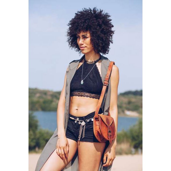 Aasia Leren Schoudertas