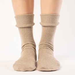 Women's Socks Knitted Merino Creamy Beige