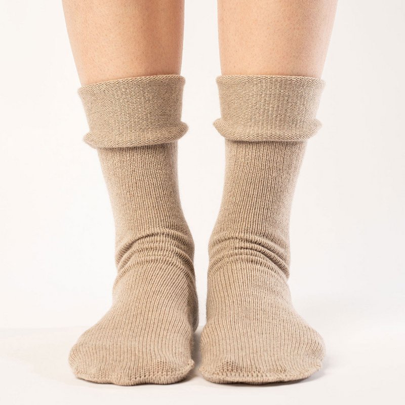 Women's Socks Knitted Merino Creamy Beige