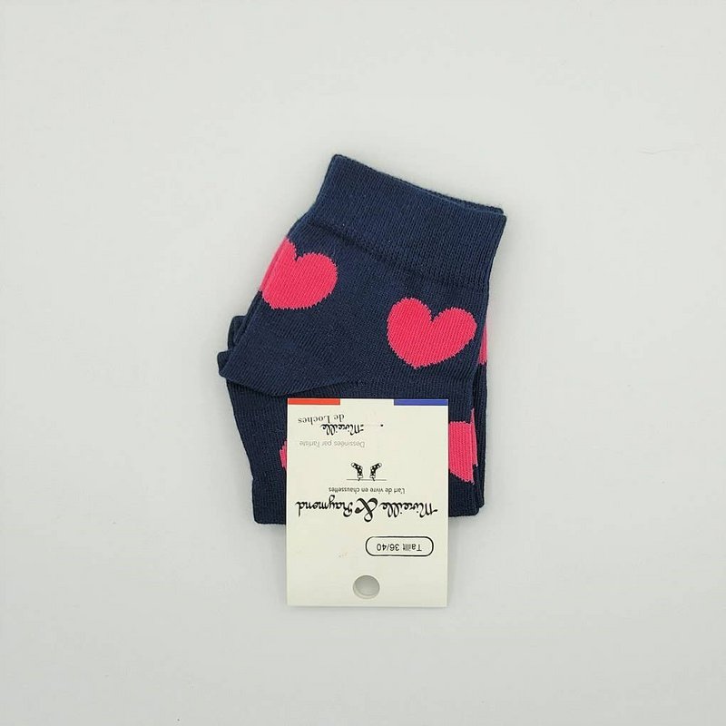 Socks - The inseparable - pink heart