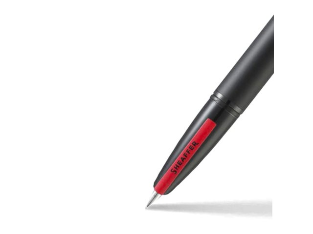 Vulpen SHEAFFER Icon E9108 M Matzwarte lak rode PVD-versieringen