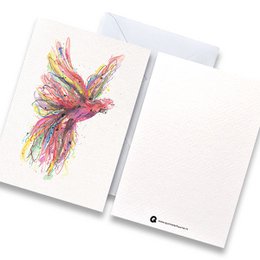Card parrot %233 color with envelope