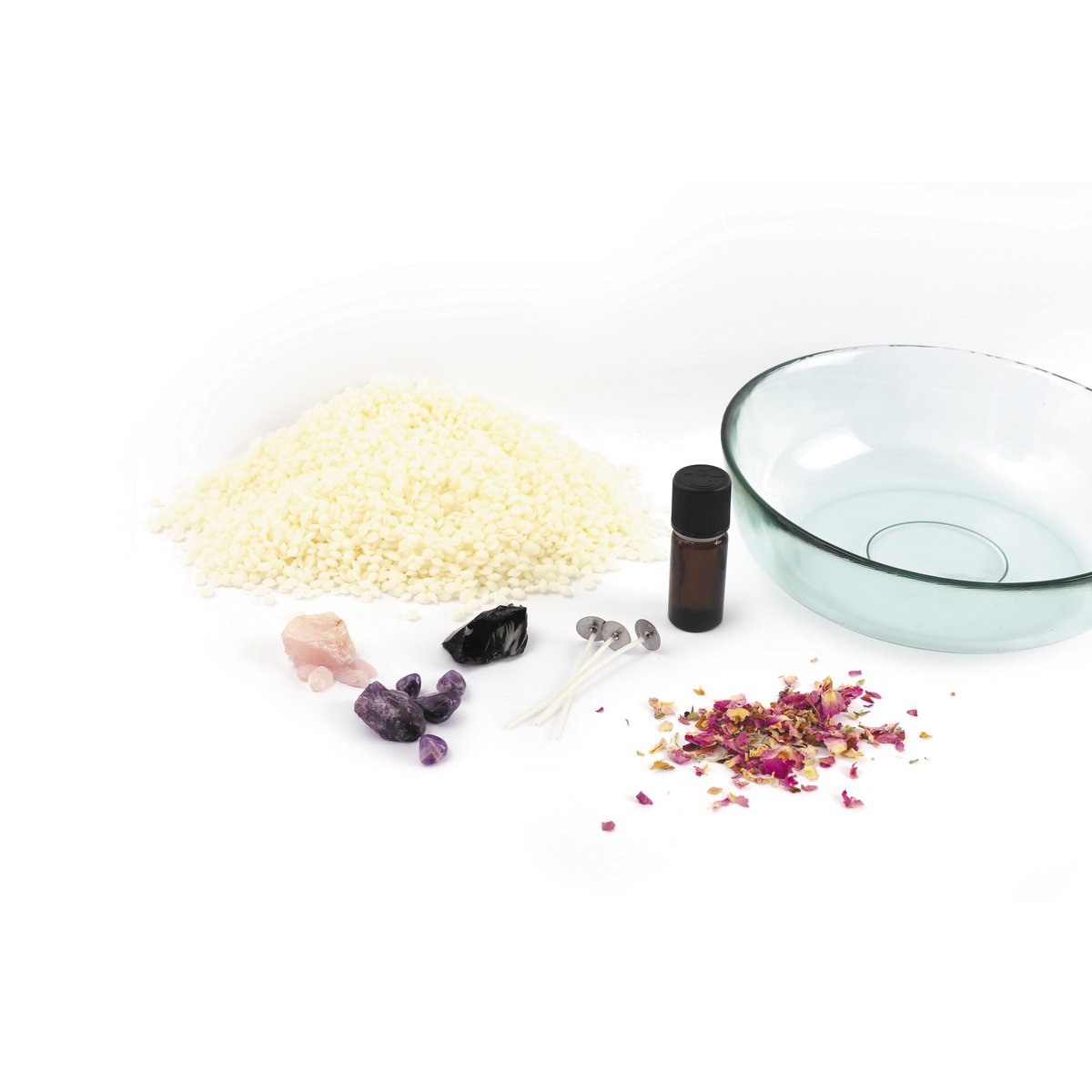 DIY LITHOTHERAPY CANDLE SET
