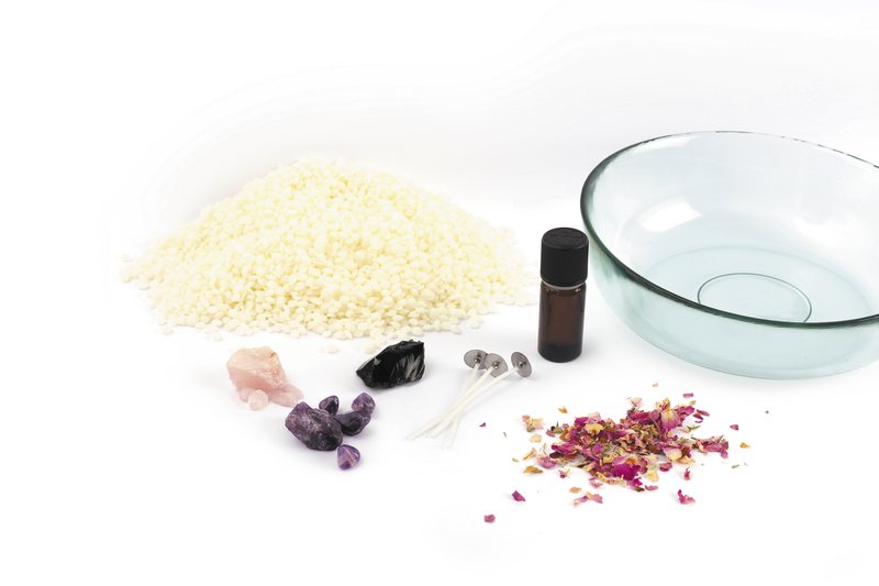 DIY LITHOTHERAPY CANDLE SET