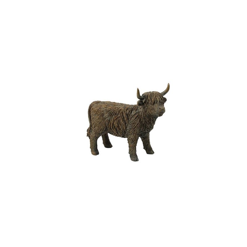 Skulptur schottischer Highlander braun H16cm