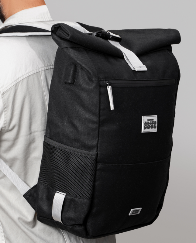 Polar Explorer - Wasserdichter Hanfrucksack Schwarz