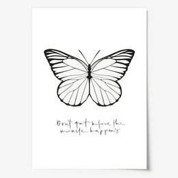 Poster: Don't quit before the miracle happens